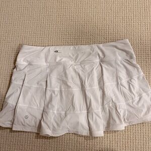 White Lululemon Tennis Skirt